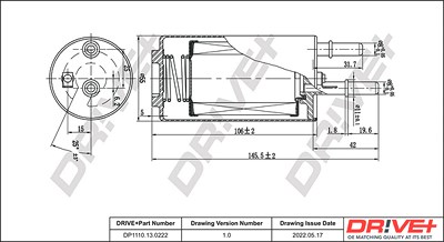 Dr!ve+ Kraftstofffilter [Hersteller-Nr. DP1110.13.0222] für Volvo von Dr!ve+