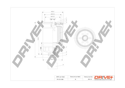 Dr!ve+ Kraftstofffilter [Hersteller-Nr. DP1110.13.0262] für Chrysler, Dodge, Fiat, Jeep, Lancia von Dr!ve+