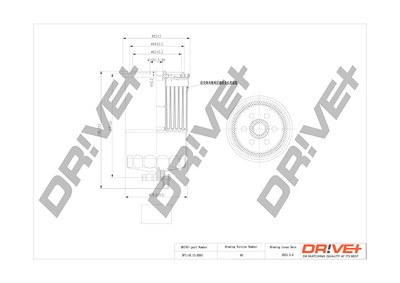 Dr!ve+ Kraftstofffilter [Hersteller-Nr. DP1110.13.0263] für Land Rover von Dr!ve+