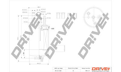 Dr!ve+ Kraftstofffilter [Hersteller-Nr. DP1110.13.0264] für Land Rover von Dr!ve+