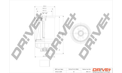 Dr!ve+ Kraftstofffilter [Hersteller-Nr. DP1110.13.0278] für Hyundai, Kia von Dr!ve+