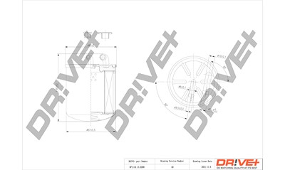 Dr!ve+ Kraftstofffilter [Hersteller-Nr. DP1110.13.0288] für Mitsubishi, Smart von Dr!ve+
