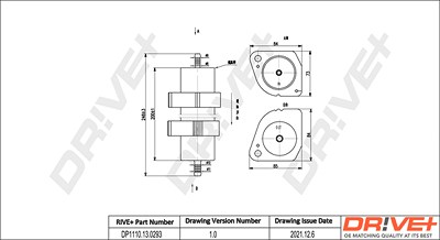 Dr!ve+ Kraftstofffilter [Hersteller-Nr. DP1110.13.0293] für Audi, Porsche von Dr!ve+
