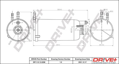 Dr!ve+ Kraftstofffilter [Hersteller-Nr. DP1110.13.0296] für Iveco von Dr!ve+