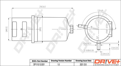 Dr!ve+ Kraftstofffilter [Hersteller-Nr. DP1110.13.0301] für VW von Dr!ve+
