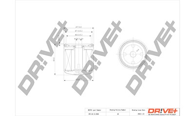 Dr!ve+ Kraftstofffilter [Hersteller-Nr. DP1110.13.0305] für Ford, Microcar von Dr!ve+