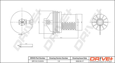 Dr!ve+ Kraftstofffilter [Hersteller-Nr. DP1110.13.0319] für Peugeot, Renault von Dr!ve+