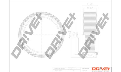 Dr!ve+ Luftfilter [Hersteller-Nr. DP1110.10.0015] für Dacia, Renault von Dr!ve+