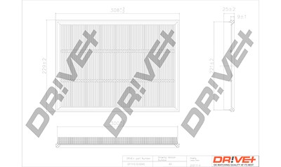 Dr!ve+ Luftfilter [Hersteller-Nr. DP1110.10.0045] für Opel von Dr!ve+