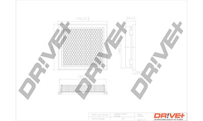 Dr!ve+ Luftfilter [Hersteller-Nr. DP1110.10.0050] für Nissan von Dr!ve+