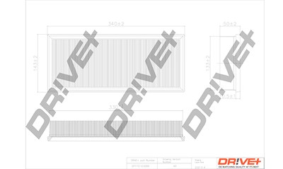 Dr!ve+ Luftfilter [Hersteller-Nr. DP1110.10.0089] für Ford, Lti von Dr!ve+