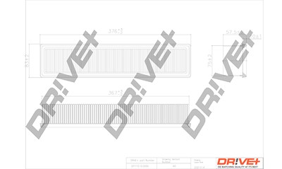 Dr!ve+ Luftfilter [Hersteller-Nr. DP1110.10.0095] für Dacia, Renault von Dr!ve+