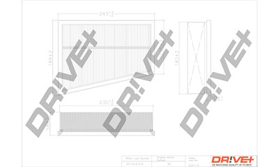 Dr!ve+ Luftfilter [Hersteller-Nr. DP1110.10.0110] für Renault von Dr!ve+