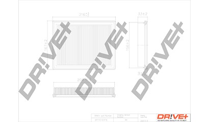 Dr!ve+ Luftfilter [Hersteller-Nr. DP1110.10.0119] für Ford, Mazda von Dr!ve+