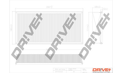 Dr!ve+ Luftfilter [Hersteller-Nr. DP1110.10.0127] für Audi, Porsche, VW von Dr!ve+