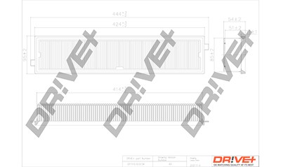 Dr!ve+ Luftfilter [Hersteller-Nr. DP1110.10.0134] für Citroën, Peugeot von Dr!ve+