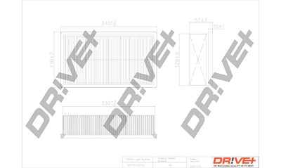 Dr!ve+ Luftfilter [Hersteller-Nr. DP1110.10.0142] für Nissan, Renault von Dr!ve+