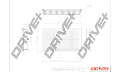 Dr!ve+ Luftfilter [Hersteller-Nr. DP1110.10.0168] für Nissan von Dr!ve+