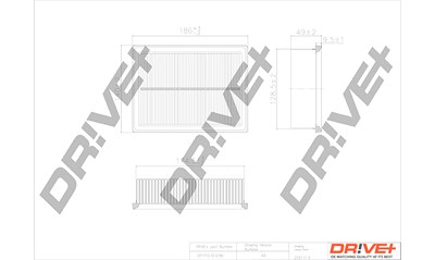 Dr!ve+ Luftfilter [Hersteller-Nr. DP1110.10.0185] für Seat, VW von Dr!ve+