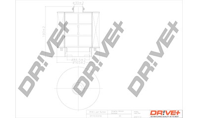 Dr!ve+ Luftfilter [Hersteller-Nr. DP1110.10.0192] für Audi von Dr!ve+