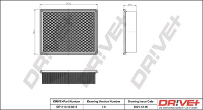 Dr!ve+ Luftfilter [Hersteller-Nr. DP1110.10.0215] für Renault von Dr!ve+