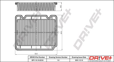 Dr!ve+ Luftfilter [Hersteller-Nr. DP1110.10.0218] für Chevrolet, Gm Korea von Dr!ve+