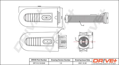 Dr!ve+ Luftfilter [Hersteller-Nr. DP1110.10.0249] für Mercedes-Benz von Dr!ve+