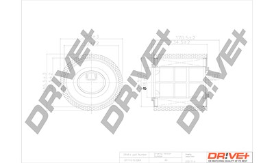 Dr!ve+ Luftfilter [Hersteller-Nr. DP1110.10.0264] für Opel von Dr!ve+