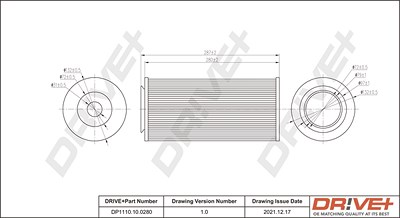 Dr!ve+ Luftfilter [Hersteller-Nr. DP1110.10.0280] für Nissan von Dr!ve+