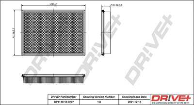 Dr!ve+ Luftfilter [Hersteller-Nr. DP1110.10.0297] für Jeep von Dr!ve+