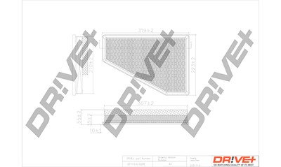 Dr!ve+ Luftfilter [Hersteller-Nr. DP1110.10.0298] für Chrysler von Dr!ve+