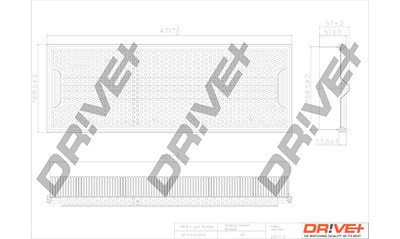 Dr!ve+ Luftfilter [Hersteller-Nr. DP1110.10.0310] für Mercedes-Benz, Puch von Dr!ve+