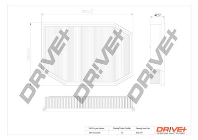 Dr!ve+ Luftfilter [Hersteller-Nr. DP1110.10.0351] für BMW von Dr!ve+