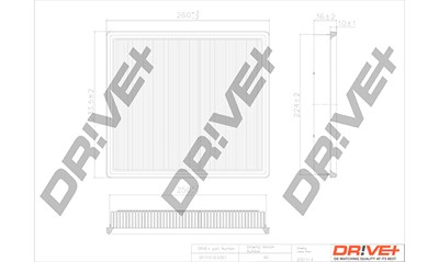 Dr!ve+ Luftfilter [Hersteller-Nr. DP1110.10.0357] für Mercedes-Benz von Dr!ve+