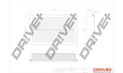 Dr!ve+ Luftfilter [Hersteller-Nr. DP1110.10.0365] für Mercedes-Benz von Dr!ve+