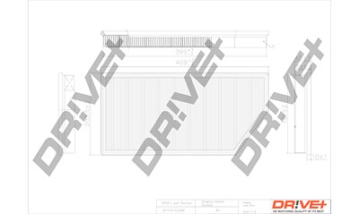 Dr!ve+ Luftfilter [Hersteller-Nr. DP1110.10.0366] für Mercedes-Benz von Dr!ve+