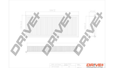 Dr!ve+ Luftfilter [Hersteller-Nr. DP1110.10.0428] für Fiat, Lancia von Dr!ve+