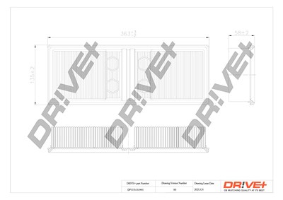 Dr!ve+ Luftfilter [Hersteller-Nr. DP1110.10.0441] für Alfa Romeo von Dr!ve+