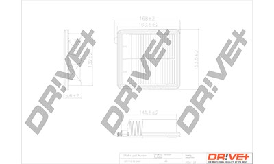 Dr!ve+ Luftfilter [Hersteller-Nr. DP1110.10.0461] für Honda von Dr!ve+