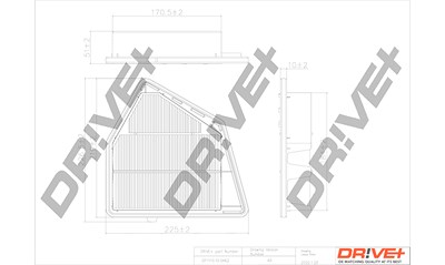 Dr!ve+ Luftfilter [Hersteller-Nr. DP1110.10.0462] für Honda von Dr!ve+