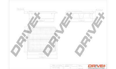 Dr!ve+ Luftfilter [Hersteller-Nr. DP1110.10.0469] für Honda von Dr!ve+