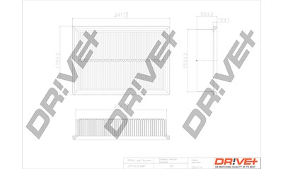 Dr!ve+ Luftfilter [Hersteller-Nr. DP1110.10.0487] für Chevrolet von Dr!ve+