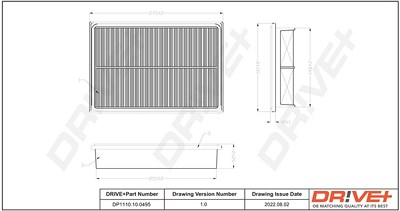 Dr!ve+ Luftfilter [Hersteller-Nr. DP1110.10.0495] für Mazda von Dr!ve+