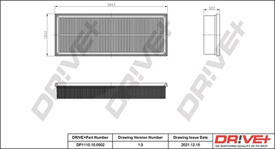 Dr!ve+ Luftfilter [Hersteller-Nr. DP1110.10.0502] für Mercedes-Benz, Puch von Dr!ve+