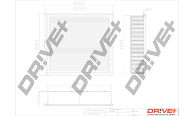 Dr!ve+ Luftfilter [Hersteller-Nr. DP1110.10.0511] für Isuzu von Dr!ve+