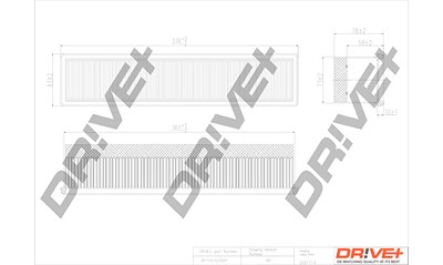 Dr!ve+ Luftfilter [Hersteller-Nr. DP1110.10.0541] für Dacia, Renault, Nissan von Dr!ve+