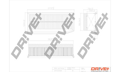 Dr!ve+ Luftfilter [Hersteller-Nr. DP1110.10.0546] für Dacia, Lada, Renault von Dr!ve+