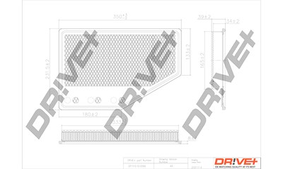 Dr!ve+ Luftfilter [Hersteller-Nr. DP1110.10.0590] für Cadillac, Opel von Dr!ve+