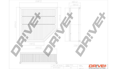 Dr!ve+ Luftfilter [Hersteller-Nr. DP1110.10.0610] für Volvo von Dr!ve+