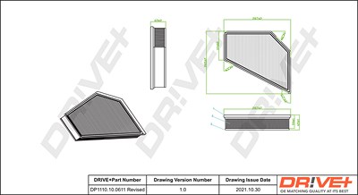 Dr!ve+ Luftfilter [Hersteller-Nr. DP1110.10.0611] für Volvo von Dr!ve+